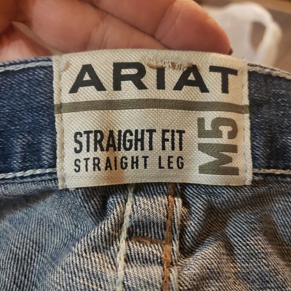 Ariat Men's Big & Tall M5 Straight Leg Jeans, Jasper, 44 X 30 Hard To Find - Picture 2 of 10